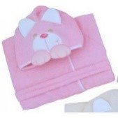 ACCAPPATOIO MANICHE RICAMATO SPUGNA 5/6 ANNI ROSA - babykid