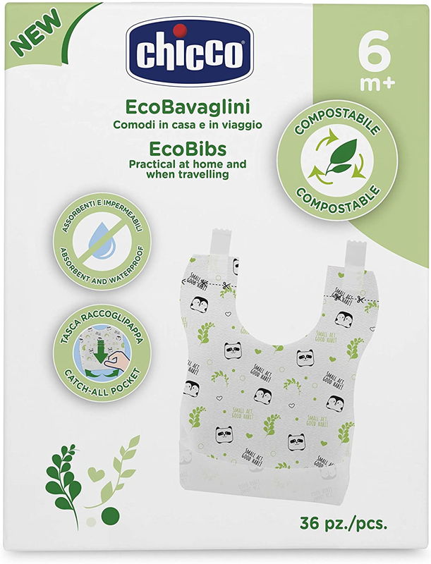 BAVAGLIA MONOUSO COMPOSTABILE - babykid