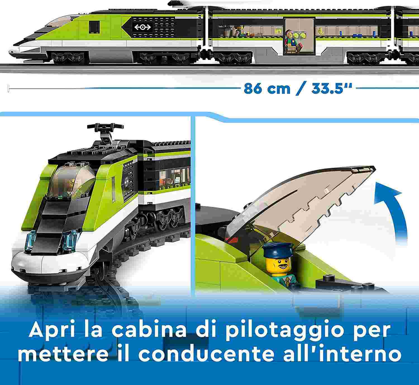 LEGO CITY TRAINS - TRENO PASSEGGERI ESPRESSO - 60337