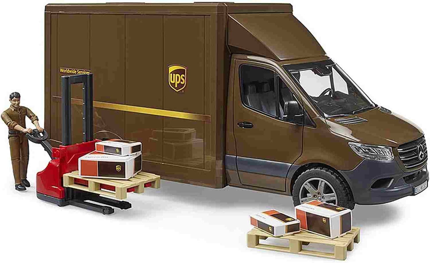 MB SPRINTER UPS CON PERSONAGGIO E TRANSPALLET MANUALE - 2678