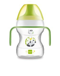LEARN TO DRINK CUP 190 ML CON EXTRA SOFT SPOUT E MANICI - Babykid