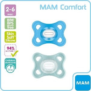 SUCCHIETTO CONFORT 2-6 MESI CONF DOPPIA SILICONE MASC - Babykid