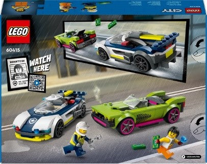LEGO CITY POLICE - INSEGUIMENTO DELLA MACCHINA DA CORSA - 60415 - Babykid
