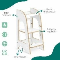 TORRE MONTESSORIANA MULTIUSO MDF