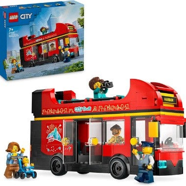 LEGO CITY GREAT VEHICLES - AUTOBUS TURISTICO ROSSO A DUE PIANI - 60407 - Babykid