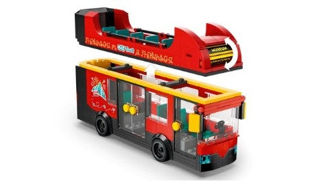 LEGO CITY GREAT VEHICLES - AUTOBUS TURISTICO ROSSO A DUE PIANI - 60407 - Babykid