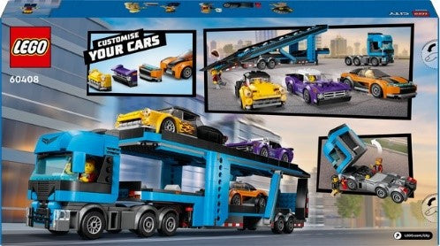 LEGO CITY BIG VEHICLES - CAMION TRASPORTATORE CON AUTO SPORTIVE - 60408 - Babykid