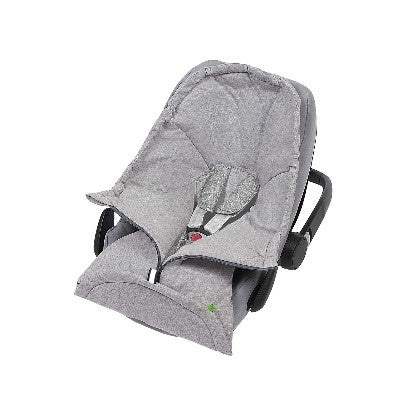 ACCO IN JERSEY MELANGE CM. 81 PER CARROZZINA E OVETTO AZZURRO MELANGE - Babykid