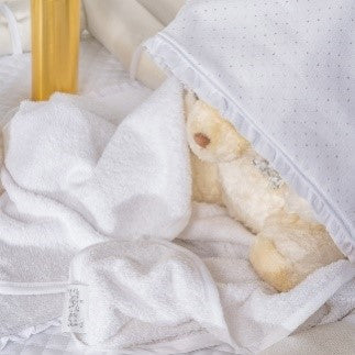TELO BAGNO RICAMATO BIANCO - Babykid