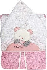 ACCAPPATOIO PONCHO SPUGNA 100% COTONE RICAMATO TG.1/3 ANNI - Babykid