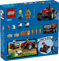 LEGO CITY GREAT VEHICLES - TRATTORE AGRICOLO ROSSO CON RIMORCHIO E PECORE - 6046 - Babykid