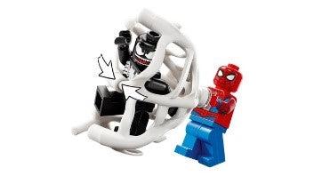 LEGO SUPER HEROES MARVEL - SPIDER-MAN CONTRO MUSCLE CAR DI VENOM - 76309 - Babykid