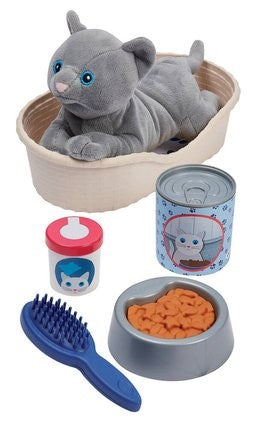 SET GATTINO E CUCCIA 9 PZ - Babykid