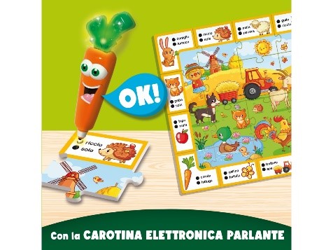 CAROTINA PENNA PARLANTE GLI UTILISSIMI I GIOCHI DELLA FATTORIA - Babykid