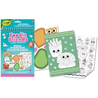 STICKER & ACTIVITY BOOK FOODIE FRIENDS - Babykid