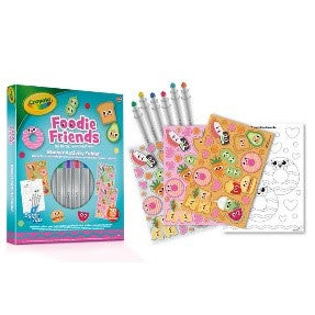 ERASER TOPPER & ACTIVITY BOOK - FOODIE FRIENDS - Babykid