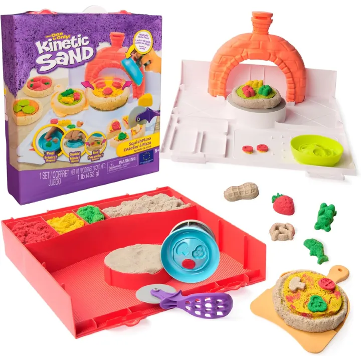 KINETIC SAND SQUISH PIZZA