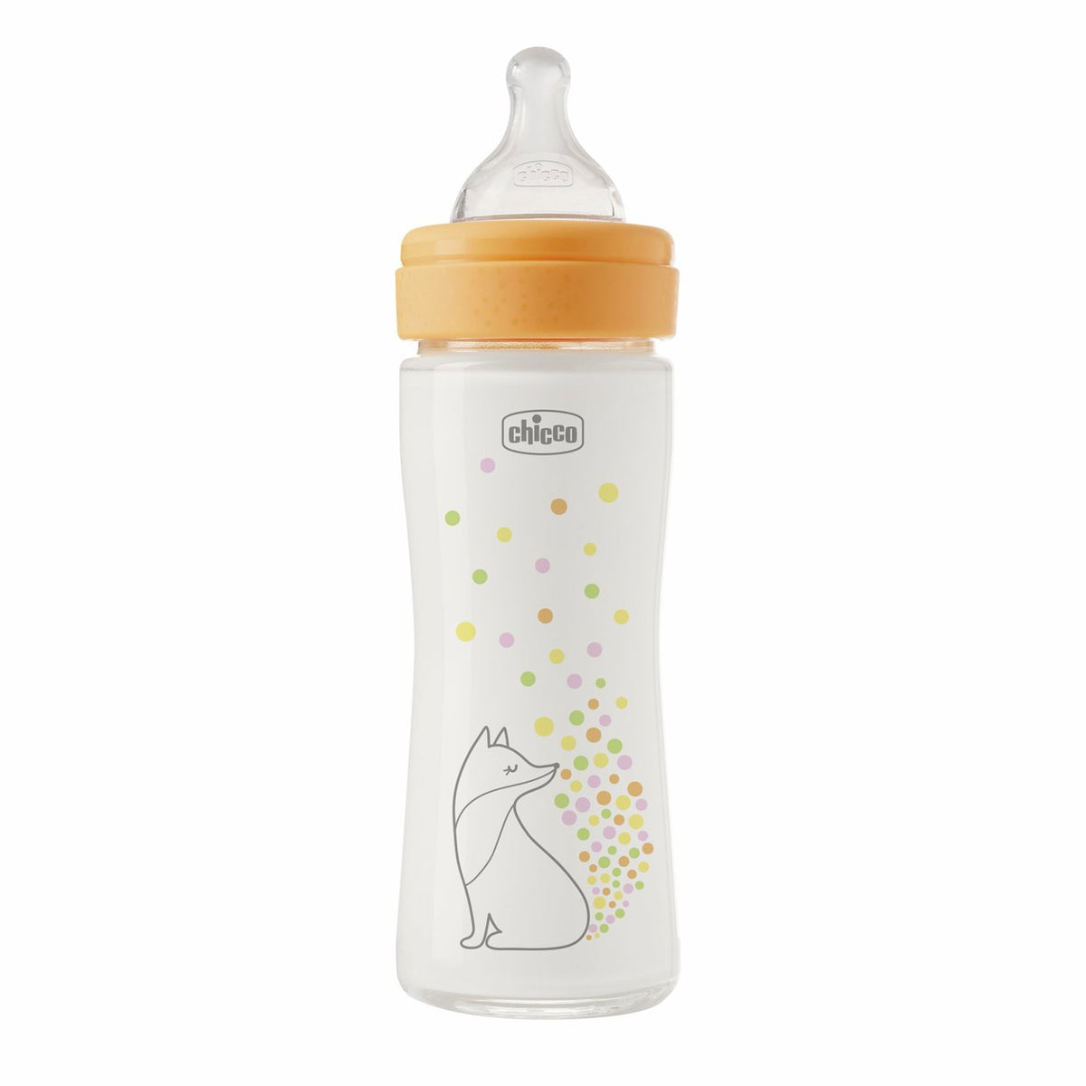 BIBERON PERFECT GLASS GIRL SIL 240 ML