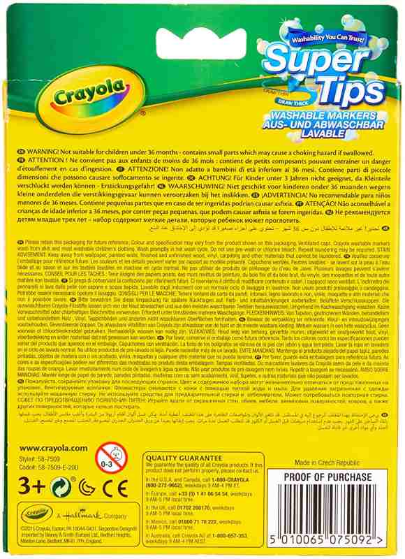 12 PENNARELLI SUPER PUNTA LAVABILI - Babykid