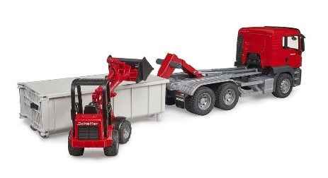 MAN TGS CAMION CONTAINER RIBALTABILE CON SCHAEFFER - 3767 - babykid