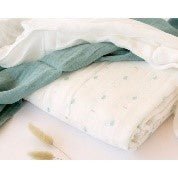 MUSSOLINA 70X70CMS BAMBÙ SALVIA 3U - babykid