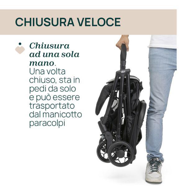 PASSEGGINO TAORMINA CHARCOAL - babykid