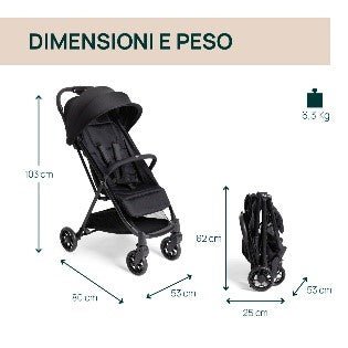 PASSEGGINO URBINO BLACK - babykid