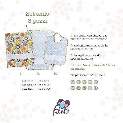 SET ASILO SPUGNA COLORATA - babykid