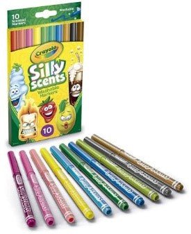 10 PENNARELLI PROFUMATI SILLY SCENTS - babykid