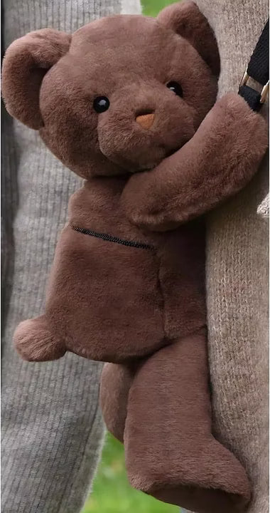BORSA A TRACOLLA ORSO MARRONE