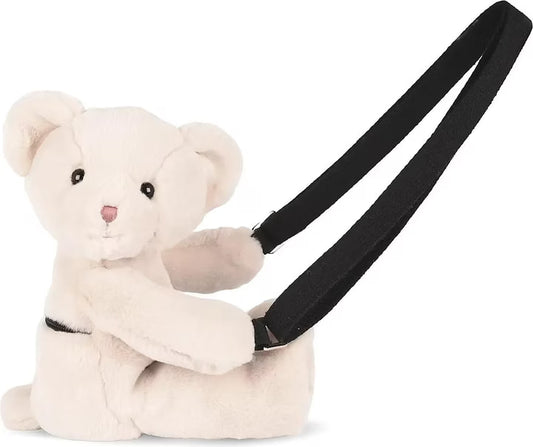 BORSA A TRACOLLA ORSO AVORIO