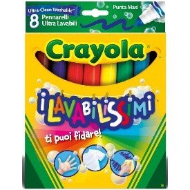 8 COLORI FIBRA LAVABILISSIMI - babykid