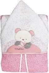 ACCAPPATOIO PONCHO SPUGNA 100% COTONE RICAMATO TG.1/3 ANNI - babykid
