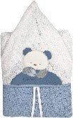 ACCAPPATOIO PONCHO SPUGNA COLORE CIELO - babykid