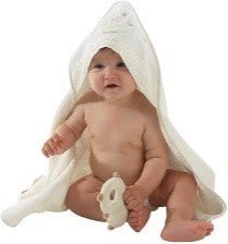 ACCAPPATOIO TRIANGOLO SPUGNA RICAMATO GRIGIO 75X75 cm - babykid