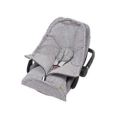 ACCO IN JERSEY MELANGE CM. 81 PER CARROZZINA E OVETTO AZZURRO MELANGE - babykid