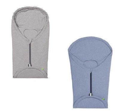 ACCO IN JERSEY MELANGE CM. 81 PER CARROZZINA E OVETTO AZZURRO MELANGE - babykid