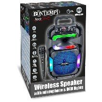 AMPLIFICATORE CON MICROFONO EFFETTI LUMIN TWS E ECO - babykid