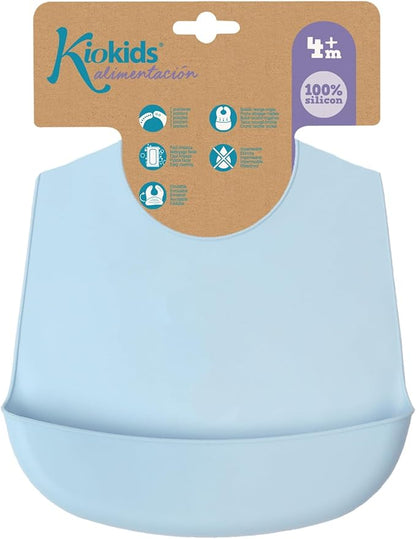 BAVAGLINO SILICONE BLU - babykid