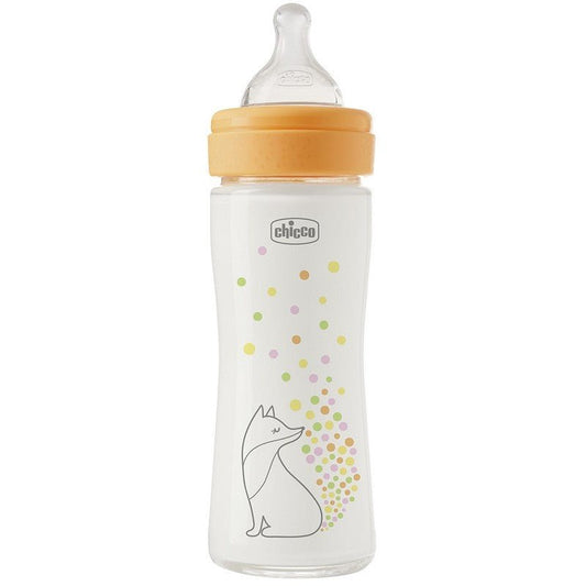 BIBERON PERFECT GLASS GIRL SIL 240 ML - babykid