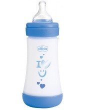 BIBERON PERFECT5 AZZ 240ML SIL 2FORI - babykid