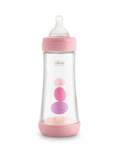 BIBERON PERFECT5 ROSA 300ML SIL 3FORI - babykid
