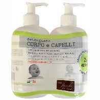 BIPACK DETERGENTE CORPO/CAPELLI TALCO 400 ML - babykid
