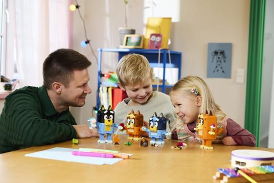 BLUEY - FAMIGLIA BLUEY IN MATTONCINI - 11217 - babykid