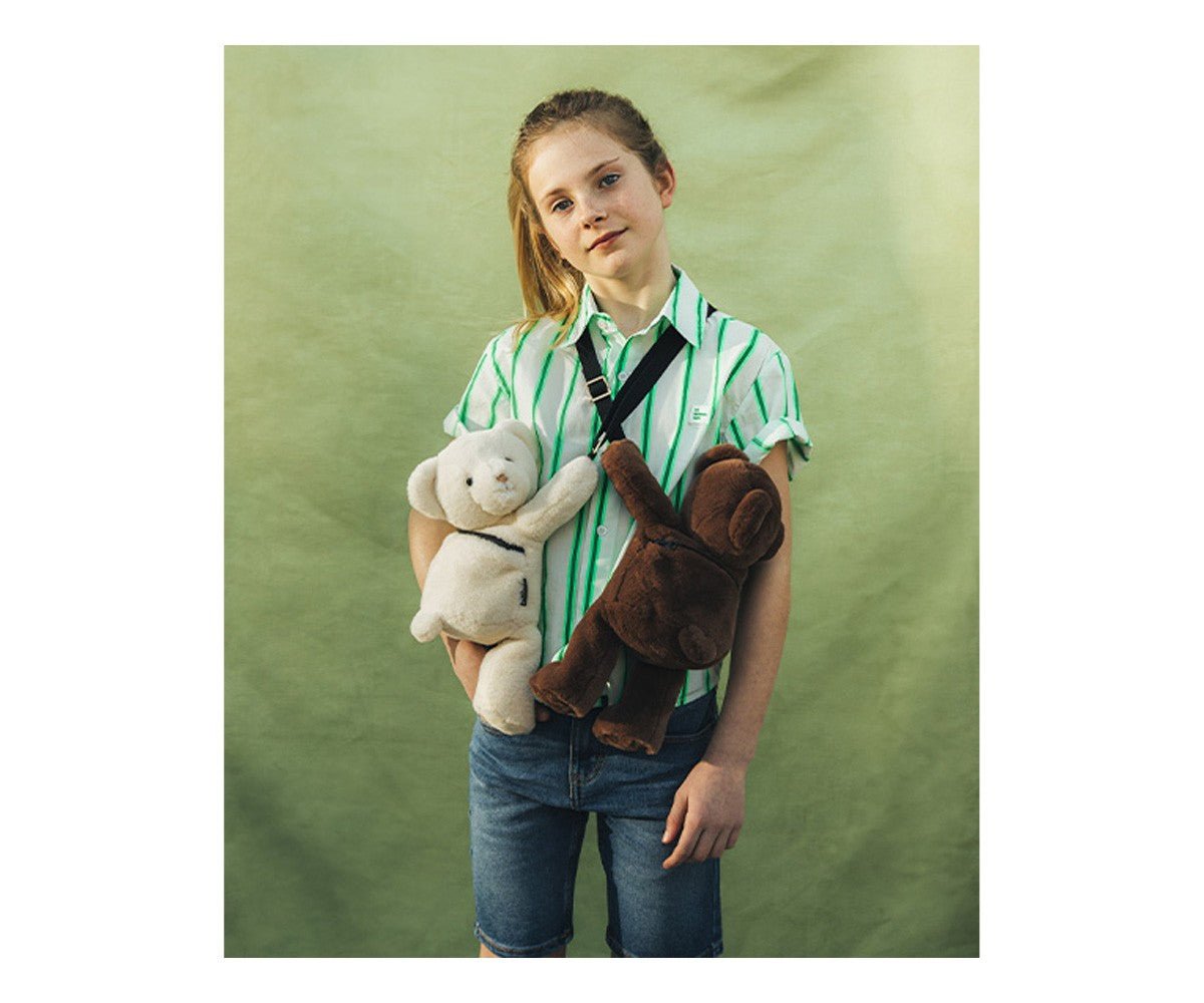 BORSA A TRACOLLA ORSO MARRONE - babykid