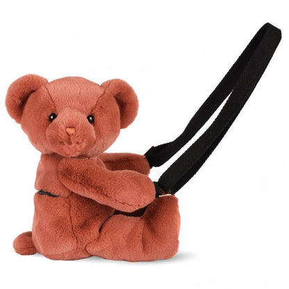 BORSA A TRACOLLA ORSO TERRACOTTA - babykid