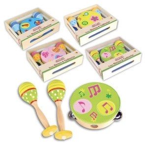 CEMBALO E MARACAS IN LEGNO - babykid