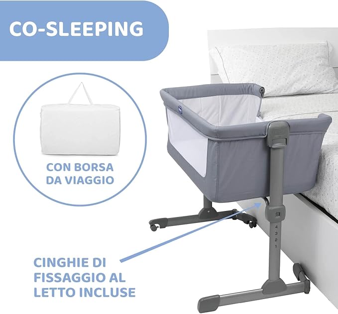 CHICCO NEXT2ME ESSENTIAL - STONE RE_LUX - babykid