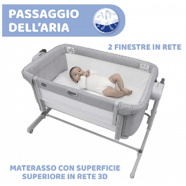CHICCO NEXT2ME MAGIC EVO GREY MIST - babykid
