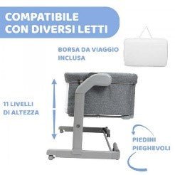 CHICCO NEXT2ME MAGIC EVO GREY MIST - babykid